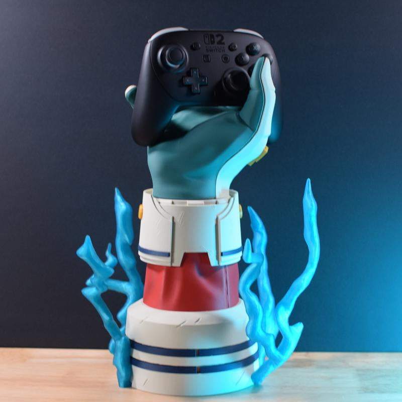 Quirk Anime Hero and Villain Inspired 3D Printed Gaming Controller Holder Stand Decorative Organizer Mount