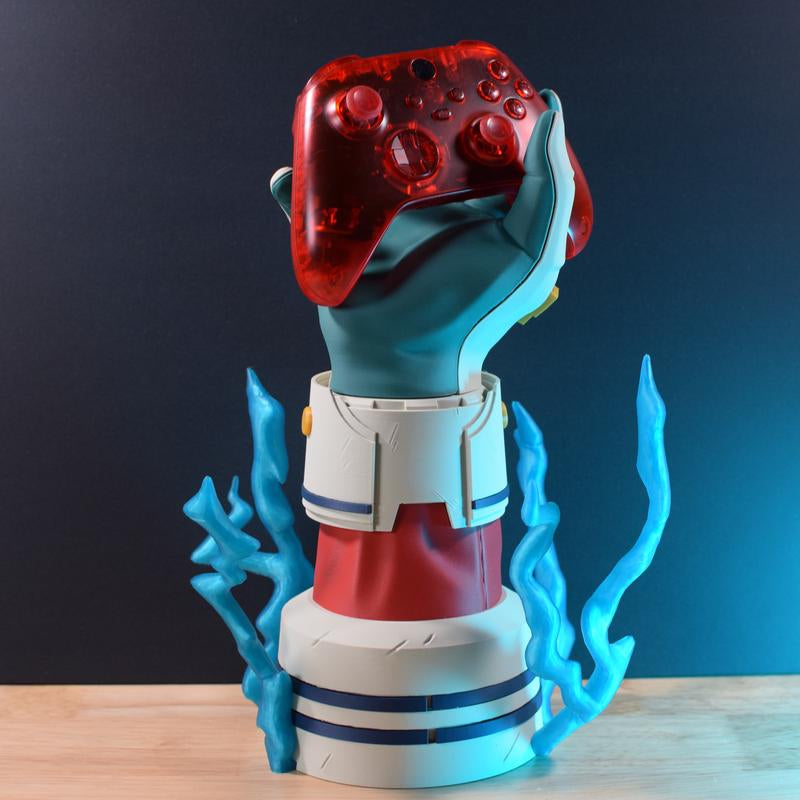 Quirk Anime Hero and Villain Inspired 3D Printed Gaming Controller Holder Stand Decorative Organizer Mount
